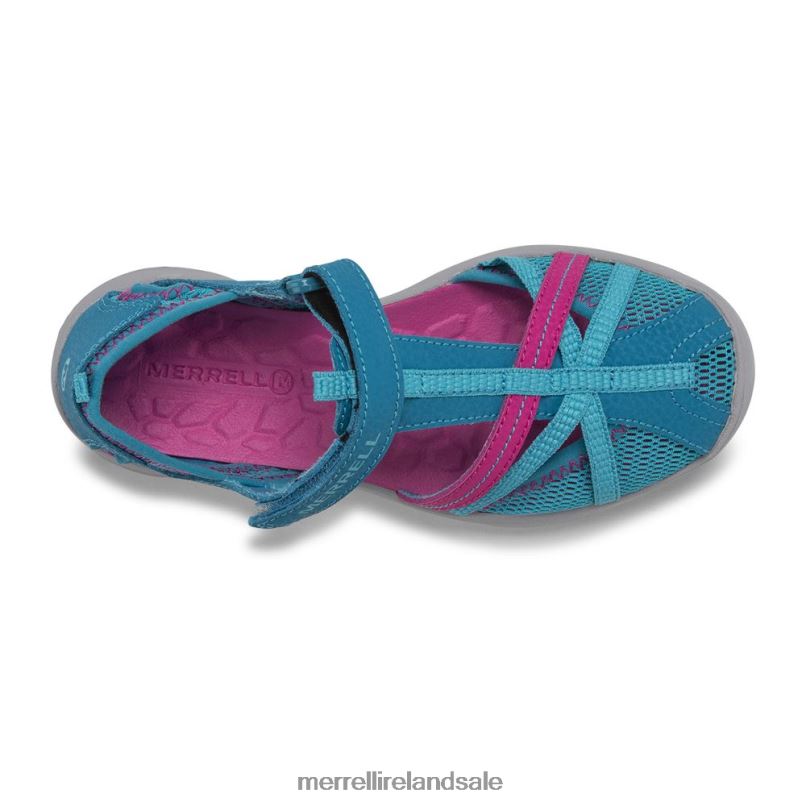 Dragonfly Sandal (MK164456K) Merrell Kids BX26T1416 Turquoise Shoes