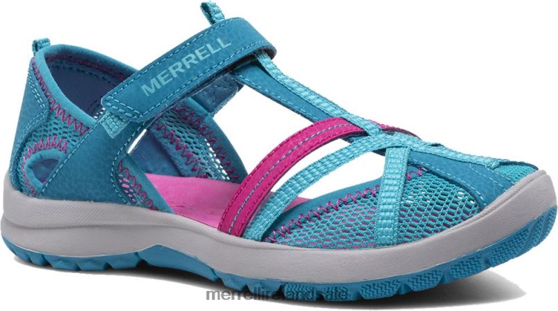Dragonfly Sandal (MK164456K) Merrell Kids BX26T1416 Turquoise Shoes