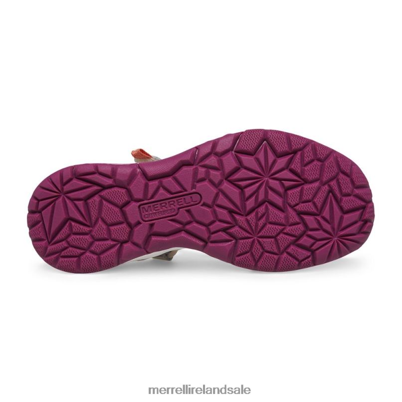 Dragonfly Sandal (MK166805K) Merrell Kids BX26T1414 Grey/Coral Shoes