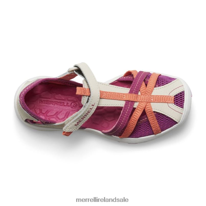 Dragonfly Sandal (MK166805K) Merrell Kids BX26T1414 Grey/Coral Shoes