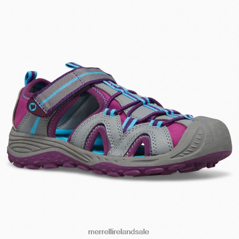 Hydro 2 Sandal (MK166974) Merrell Kids BX26T1475 Grey/Berry Shoes