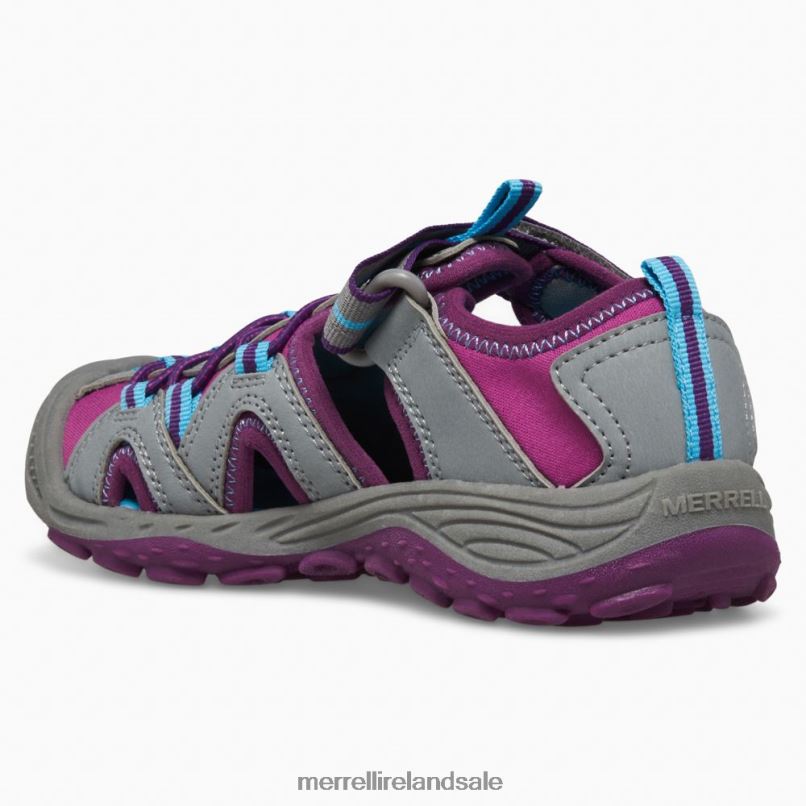 Hydro 2 Sandal (MK166974) Merrell Kids BX26T1475 Grey/Berry Shoes