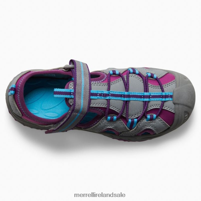 Hydro 2 Sandal (MK166974) Merrell Kids BX26T1475 Grey/Berry Shoes
