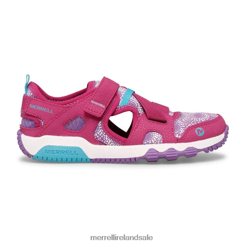Hydro Free Roam Chroma Monarch Sandal (MK165857K) Merrell Kids BX26T1504 Fuchsia Shoes