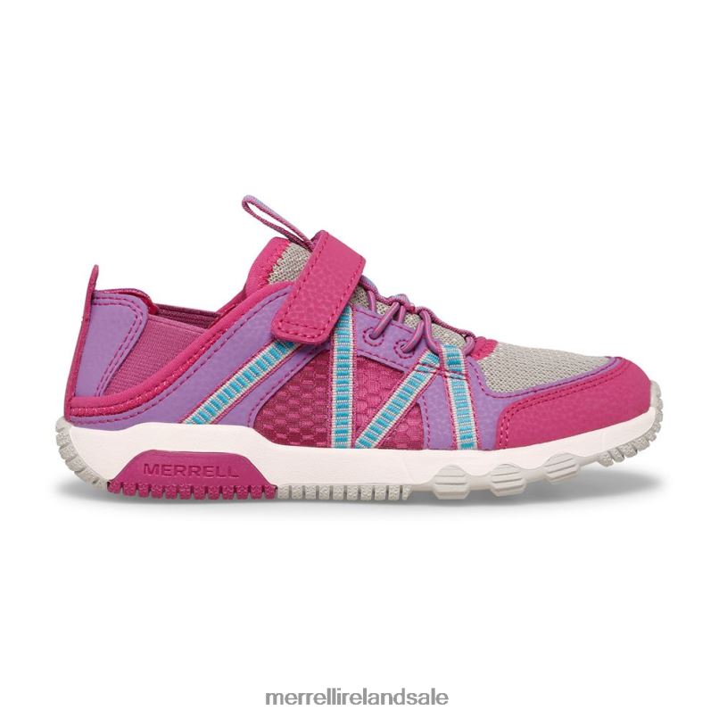 Hydro Free Roam Sandal (MK165669K) Merrell Kids BX26T1498 Fuchsia/Turq Shoes