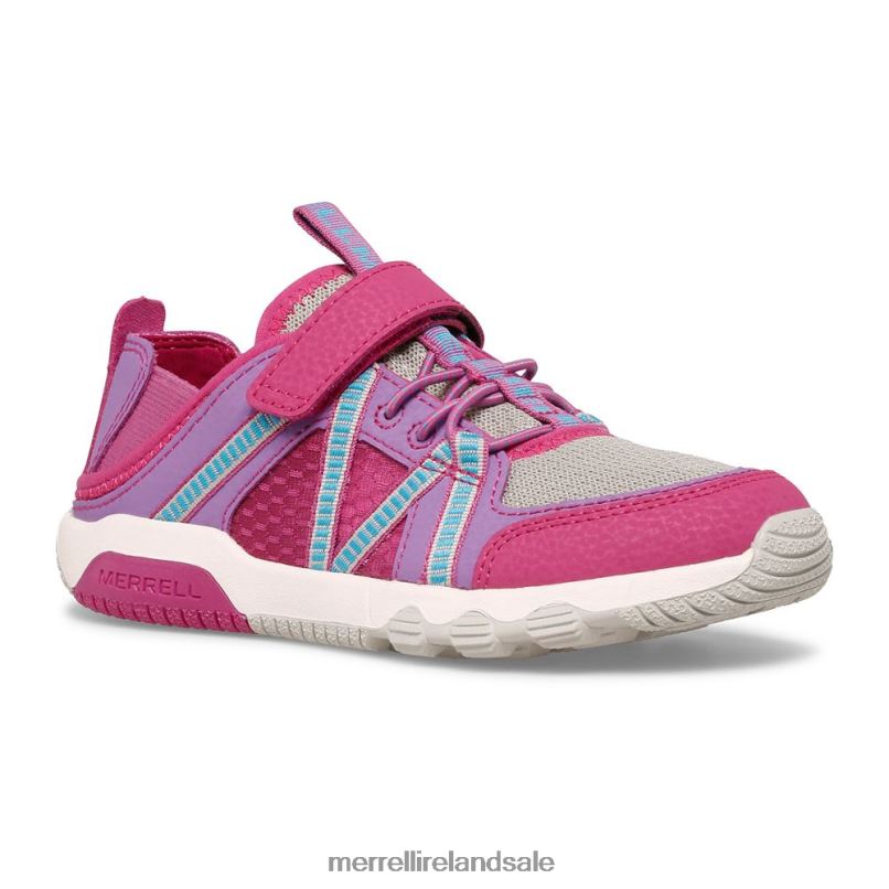Hydro Free Roam Sandal (MK165669K) Merrell Kids BX26T1498 Fuchsia/Turq Shoes