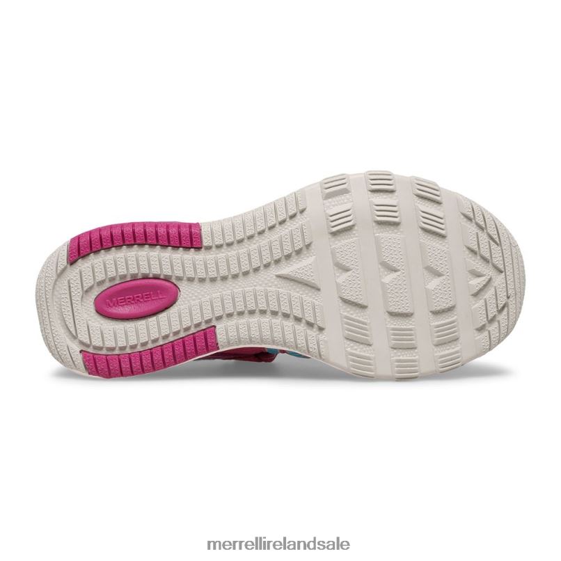 Hydro Free Roam Sandal (MK165669K) Merrell Kids BX26T1498 Fuchsia/Turq Shoes