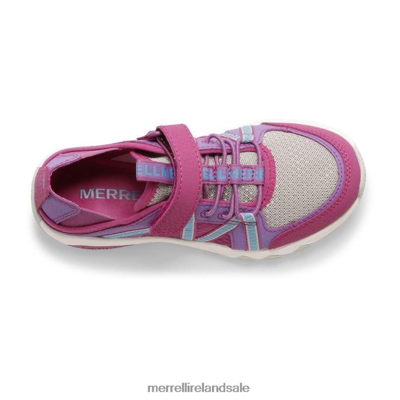 Hydro Free Roam Sandal (MK165669K) Merrell Kids BX26T1498 Fuchsia/Turq Shoes