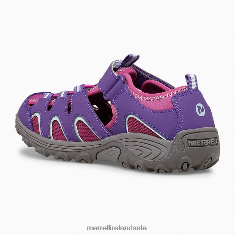 Hydro H2O Hiker Sandal (MK165683K) Merrell Kids BX26T1496 Berry Shoes