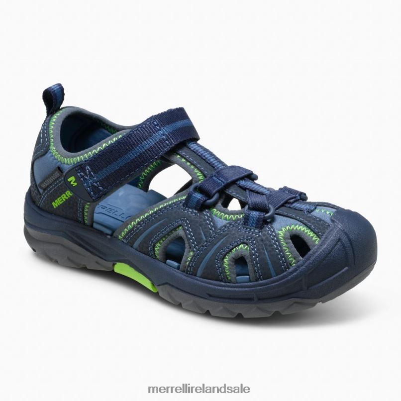 Hydro Sandal (MY53375) Merrell Kids BX26T1413 Navy / Green Shoes