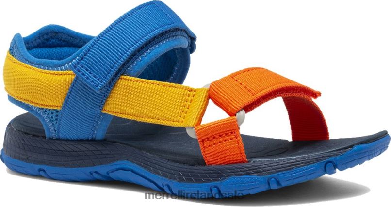 Kahuna Web Sandal (MK264947K) Merrell Kids BX26T1399 Blue Multi Shoes