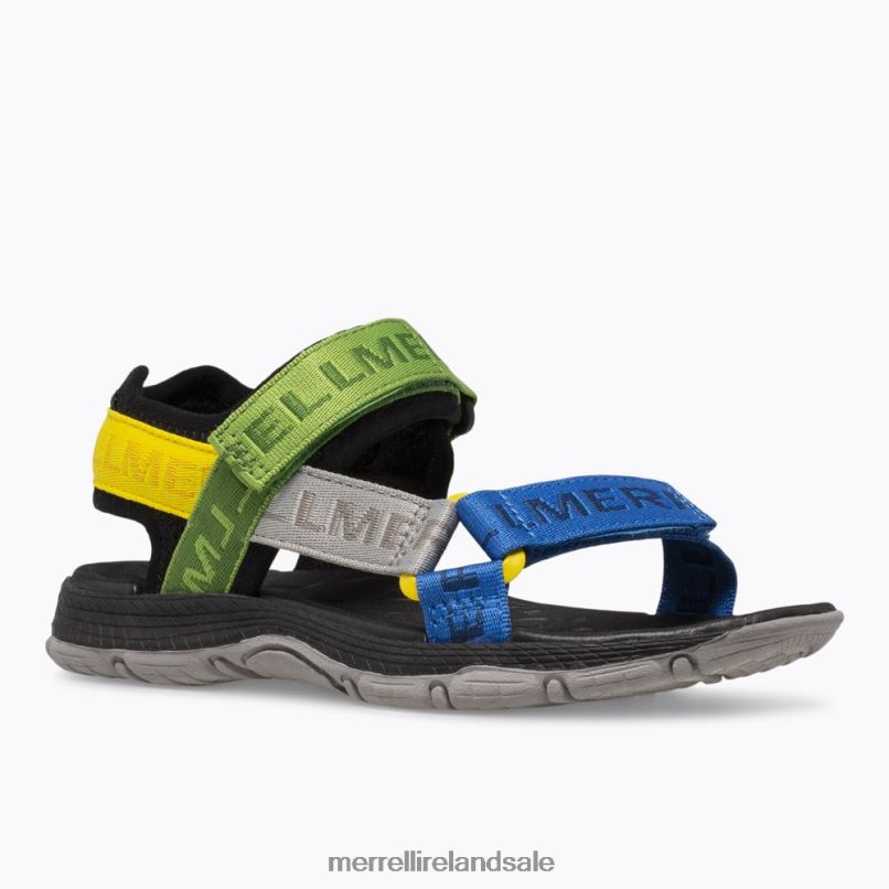 Kahuna Web Sandal (MK265672K) Merrell Kids BX26T1398 Black/Multi Shoes