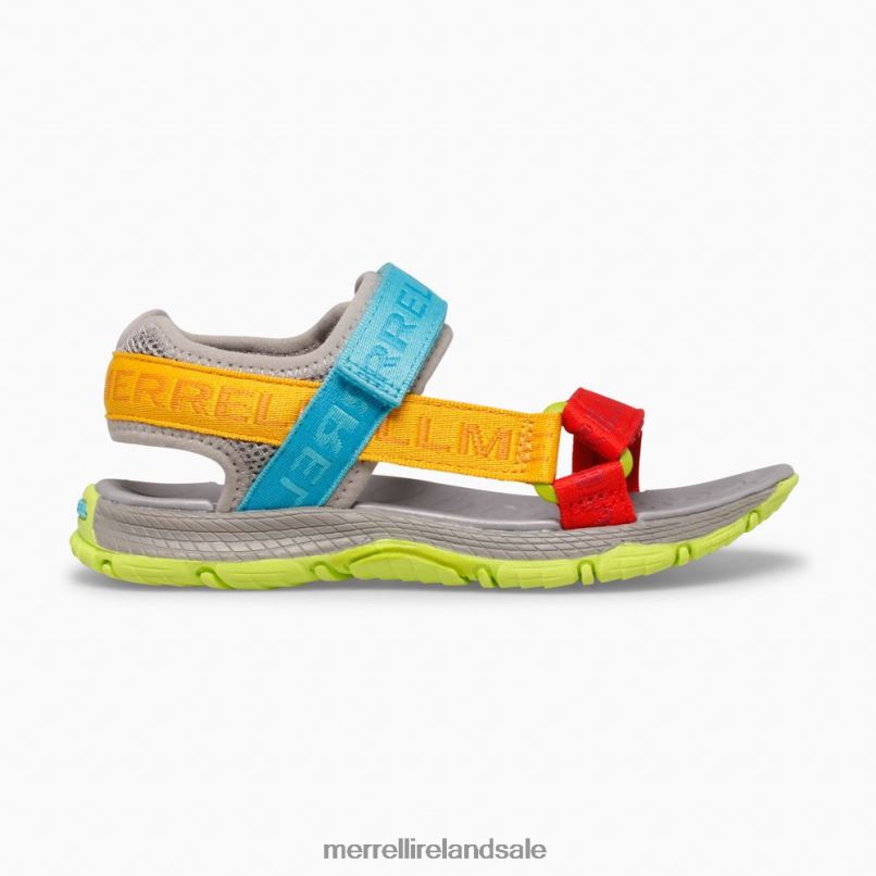 Kahuna Web Sandal (MK265674K) Merrell Kids BX26T1400 Grey Logo/Multi Shoes