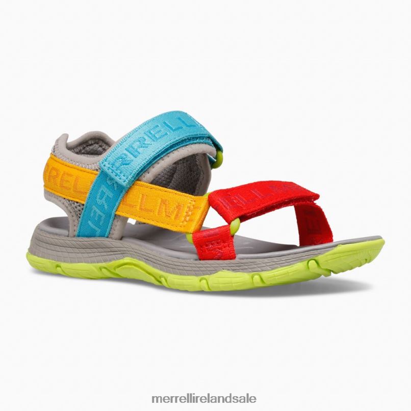 Kahuna Web Sandal (MK265674K) Merrell Kids BX26T1400 Grey Logo/Multi Shoes