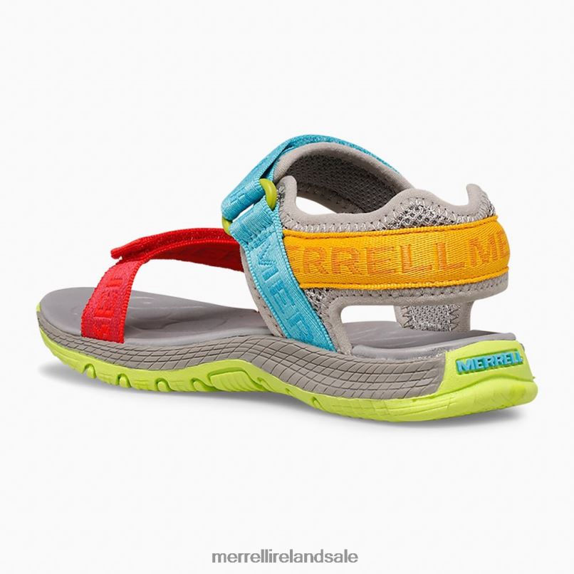 Kahuna Web Sandal (MK265674K) Merrell Kids BX26T1400 Grey Logo/Multi Shoes