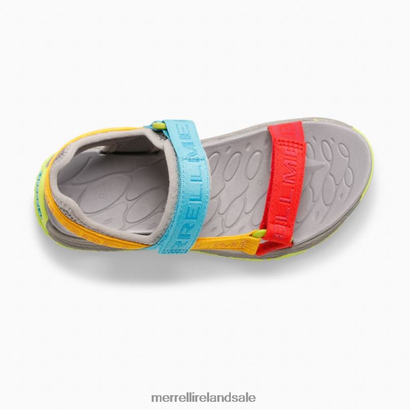 Kahuna Web Sandal (MK265674K) Merrell Kids BX26T1400 Grey Logo/Multi Shoes