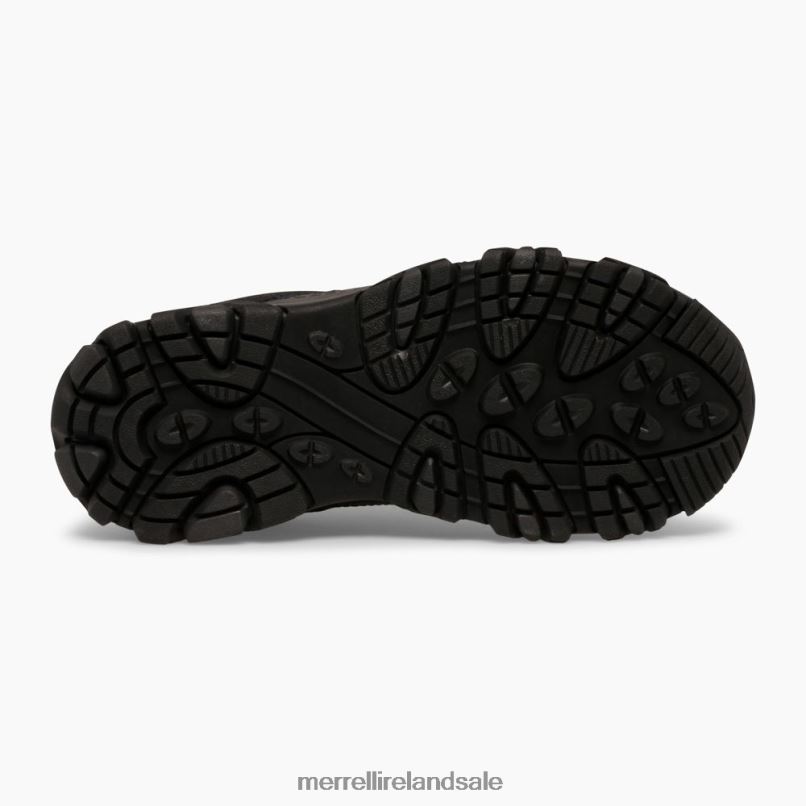 Moab 3 Low Lace Shoe (MK265707) Merrell Kids BX26T1428 Black Shoes