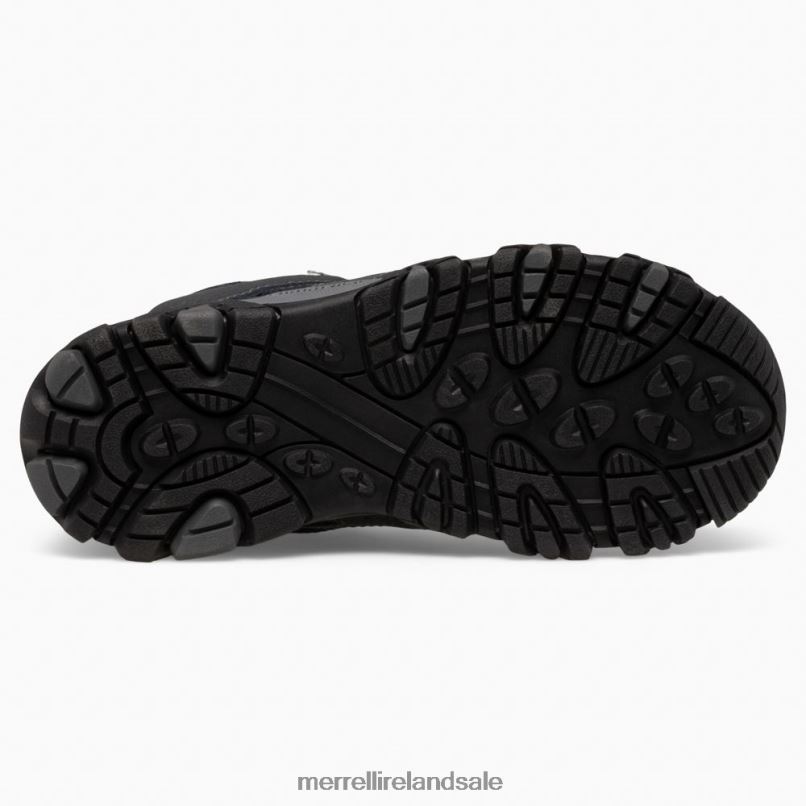 Moab 3 Mid Waterproof Boot (MK165703) Merrell Kids BX26T1433 Granite/Berry Shoes