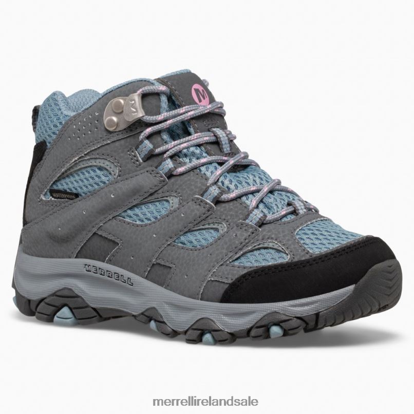 Moab 3 Mid Waterproof Boot (MK165704) Merrell Kids BX26T1432 Altitude Shoes