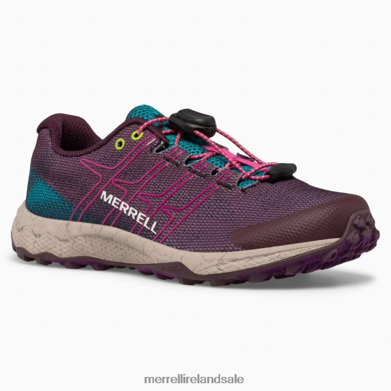 Moab Flight Low A/C (MK165737) Merrell Kids BX26T1391 Burgandy Shoes