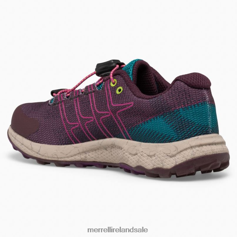 Moab Flight Low A/C (MK165737) Merrell Kids BX26T1391 Burgandy Shoes