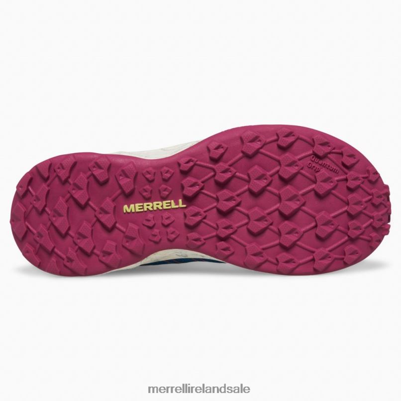 Moab Flight Low A/C (MK167108) Merrell Kids BX26T1389 Teal/Lime/Fuchsia Shoes
