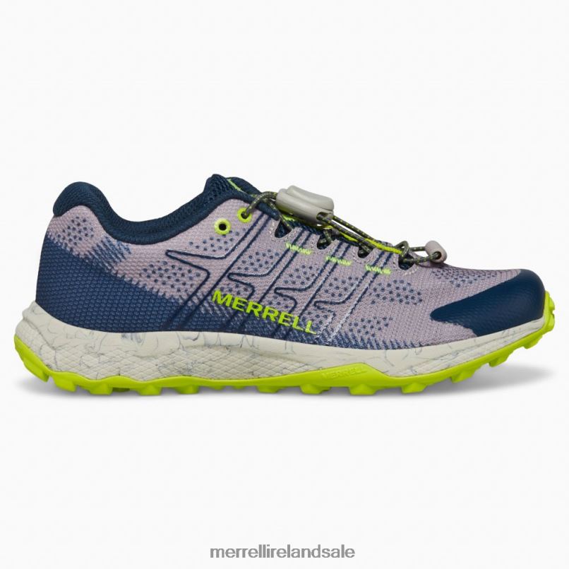 Moab Flight Low A/C (MK266772) Merrell Kids BX26T1388 Grey/Navy/Citron Shoes