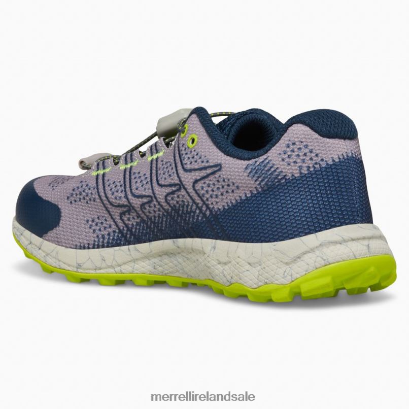 Moab Flight Low A/C (MK266772) Merrell Kids BX26T1388 Grey/Navy/Citron Shoes