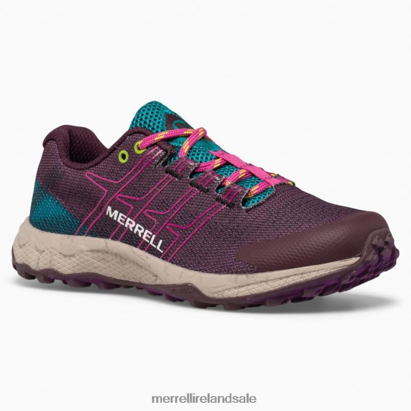 Moab Flight Low (MK165734) Merrell Kids BX26T1436 Burgandy Shoes