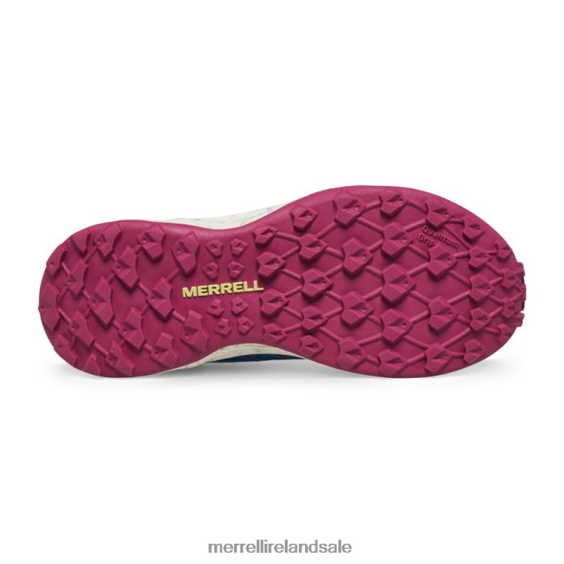 Moab Flight Low (MK167107) Merrell Kids BX26T1438 Teal/Lime/Fuchsia Shoes