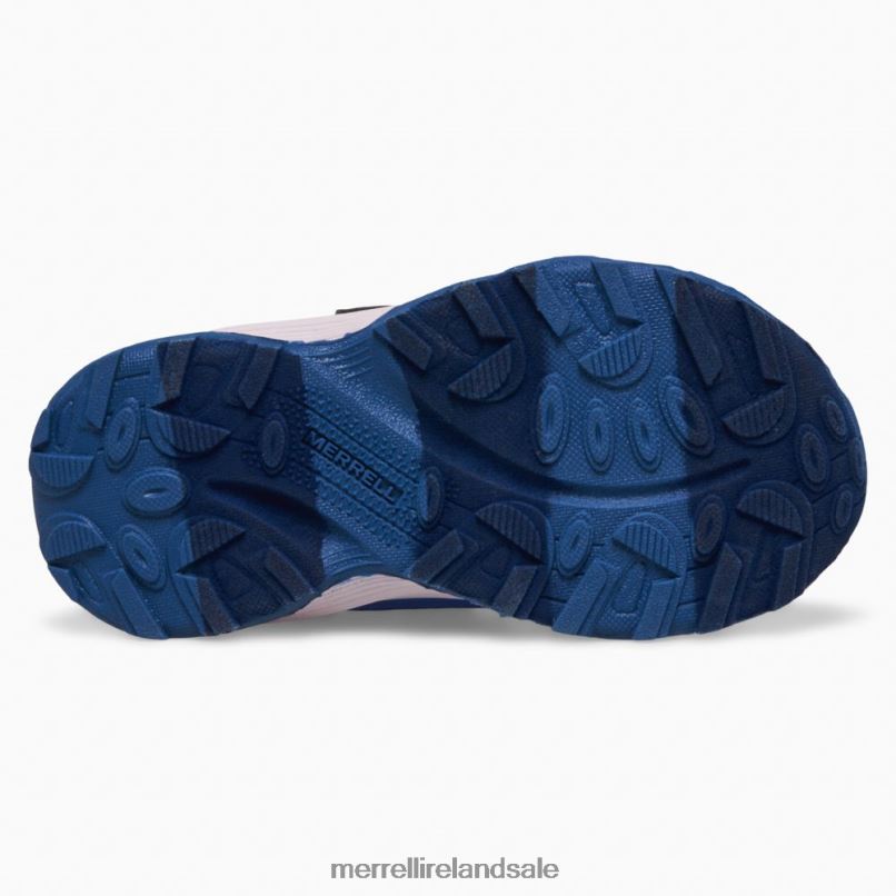 Moab Speed Low A/C Jr. Waterproof Sneaker (ML167123) Merrell Kids BX26T1369 Blue/Berry/Turquoise Shoes