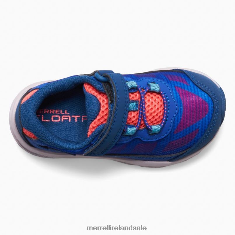 Moab Speed Low A/C Jr. Waterproof Sneaker (ML167123) Merrell Kids BX26T1369 Blue/Berry/Turquoise Shoes
