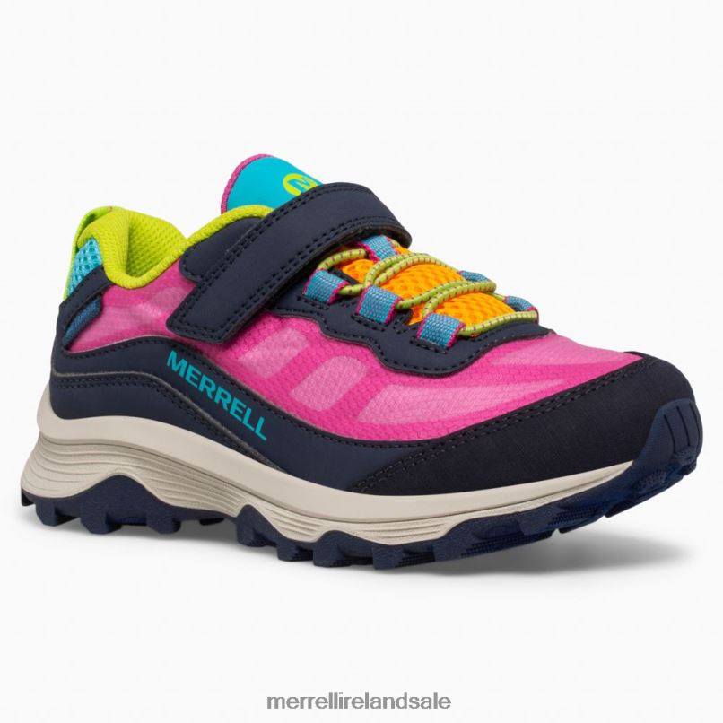 Moab Speed Low A/C Waterproof (MK166216) Merrell Kids BX26T1367 Navy/Multi Shoes
