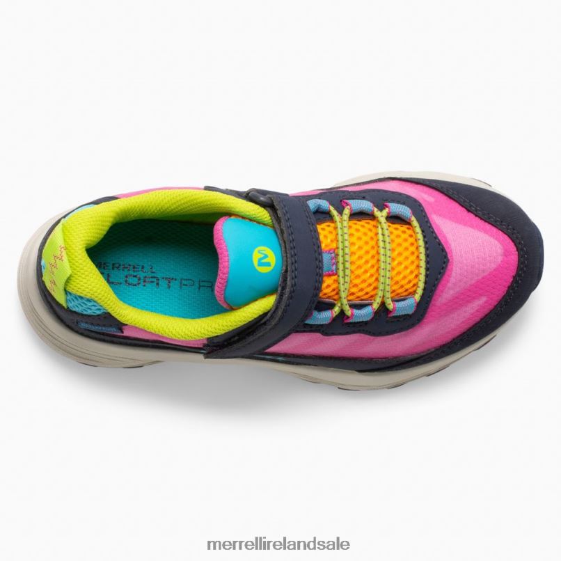 Moab Speed Low A/C Waterproof (MK166216) Merrell Kids BX26T1367 Navy/Multi Shoes