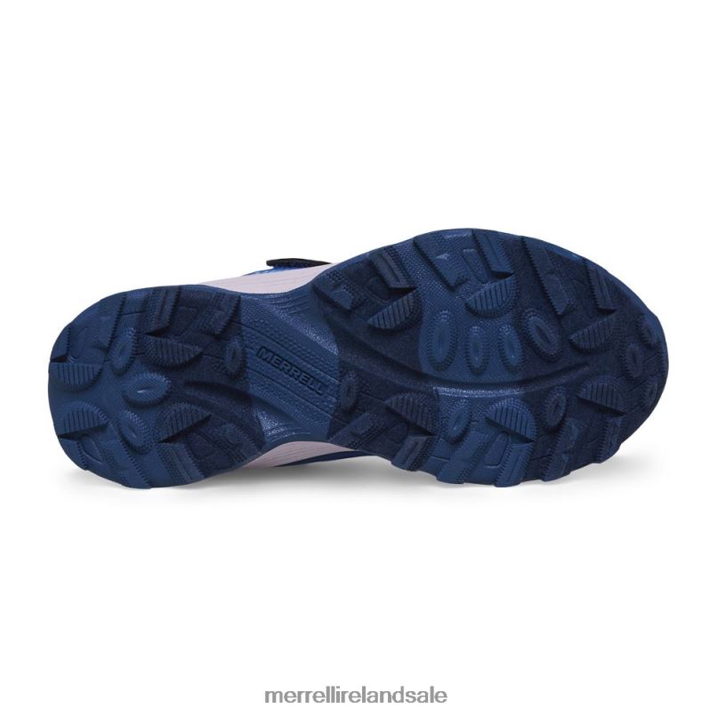 Moab Speed Low A/C Waterproof (MK166989) Merrell Kids BX26T1364 Blue/Berry/Turq Shoes