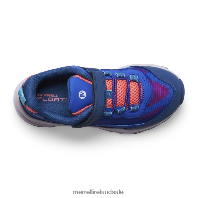 Moab Speed Low A/C Waterproof (MK166989) Merrell Kids BX26T1364 Blue/Berry/Turq Shoes