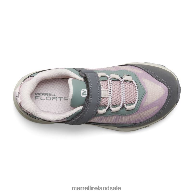 Moab Speed Low A/C Waterproof (MK167235) Merrell Kids BX26T1361 Dusty Pink/Olive Shoes