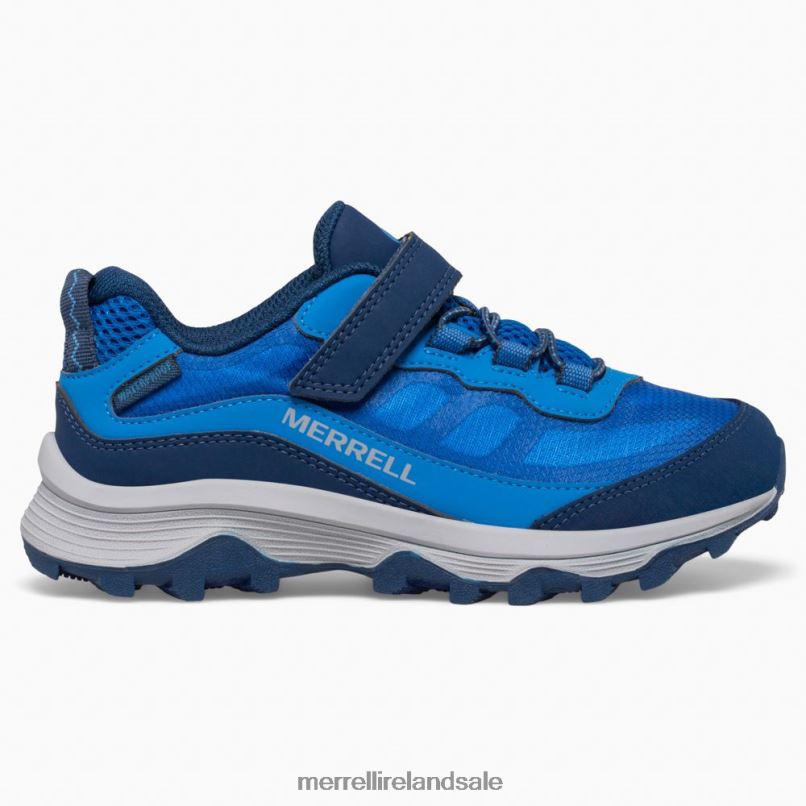 Moab Speed Low A/C Waterproof (MK265979) Merrell Kids BX26T1363 Blue Shoes