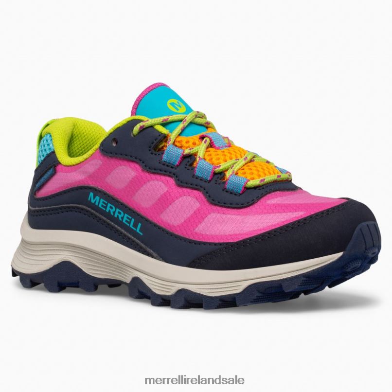 Moab Speed Low Waterproof (MK166215) Merrell Kids BX26T1371 Navy/Multi Shoes