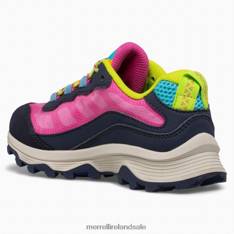 Moab Speed Low Waterproof (MK166215) Merrell Kids BX26T1371 Navy/Multi Shoes