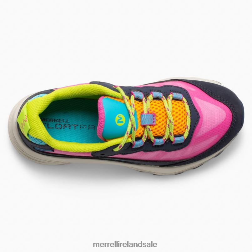 Moab Speed Low Waterproof (MK166215) Merrell Kids BX26T1371 Navy/Multi Shoes