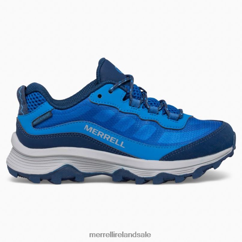 Moab Speed Low Waterproof (MK265940) Merrell Kids BX26T1374 Blue Shoes