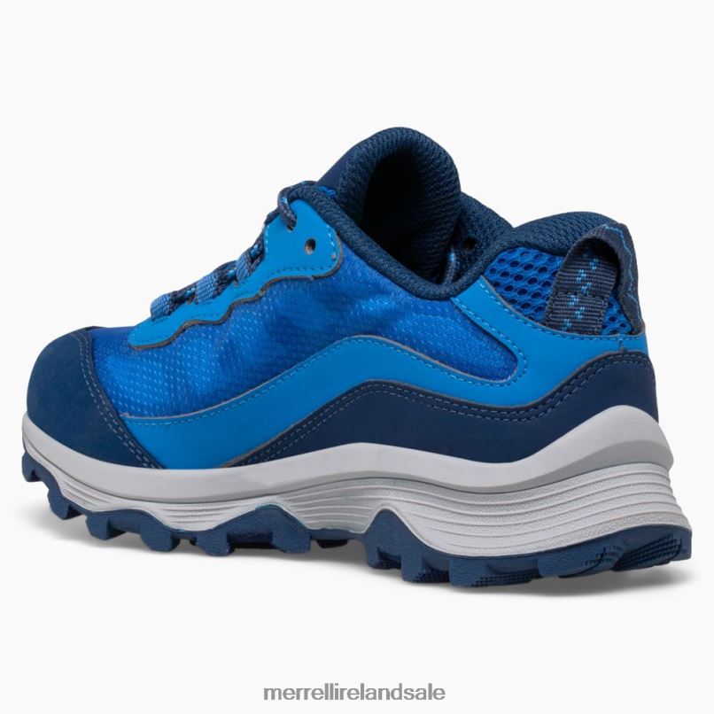 Moab Speed Low Waterproof (MK265940) Merrell Kids BX26T1374 Blue Shoes