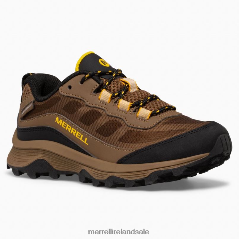 Moab Speed Low Waterproof (MK265941) Merrell Kids BX26T1372 Walnut Shoes