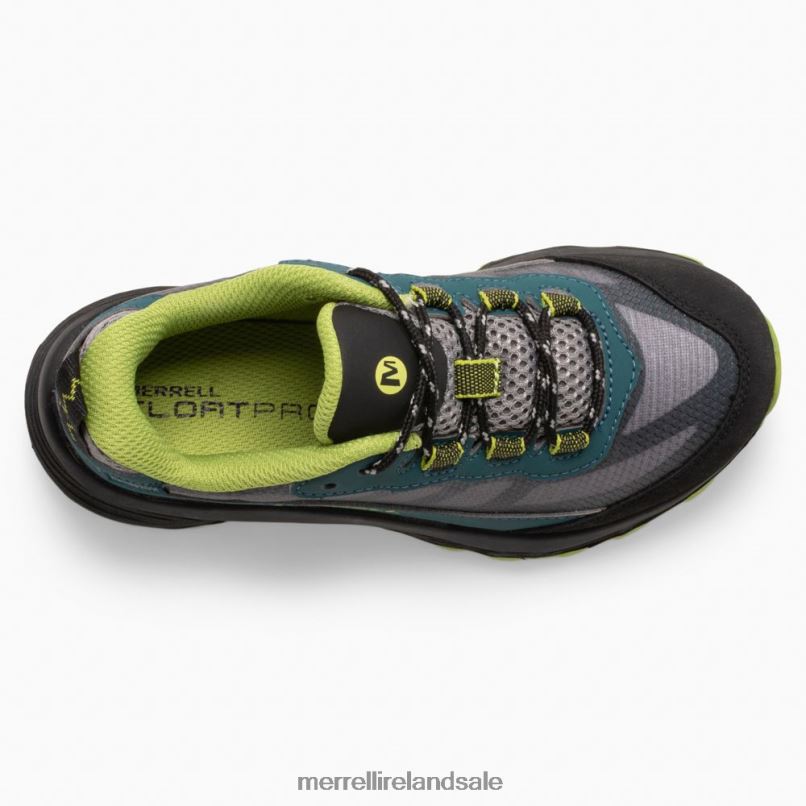 Moab Speed Low Waterproof (MK266264) Merrell Kids BX26T1370 Deep Green/Black Shoes