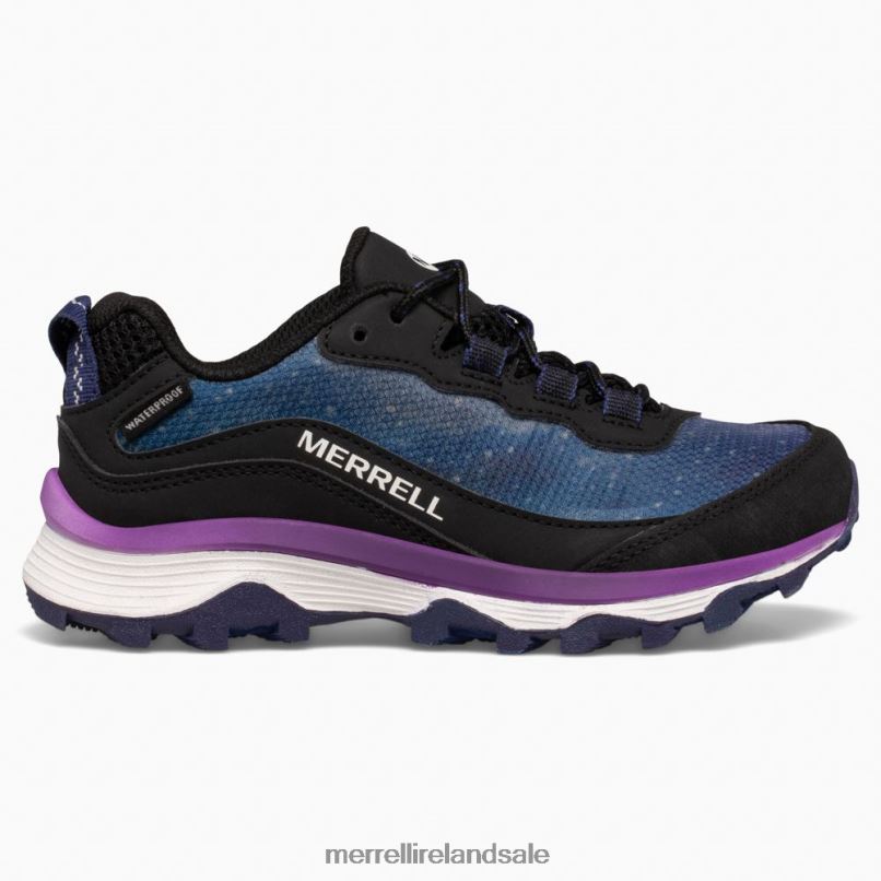 Moab Speed Low Waterproof (MK266283) Merrell Kids BX26T1375 Galactic Shoes