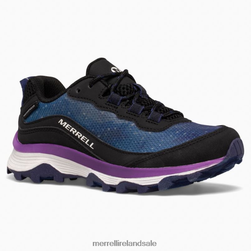 Moab Speed Low Waterproof (MK266283) Merrell Kids BX26T1375 Galactic Shoes