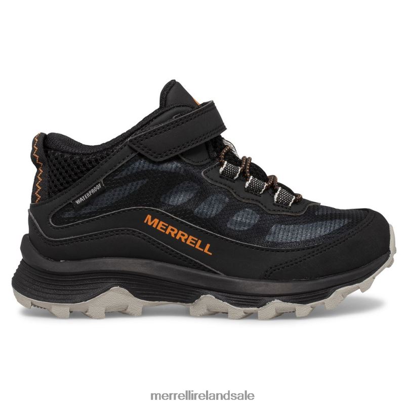 Moab Speed Mid A/C Waterproof (MK265951) Merrell Kids BX26T1385 Black Shoes