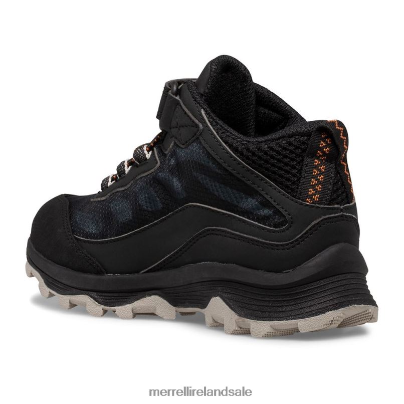 Moab Speed Mid A/C Waterproof (MK265951) Merrell Kids BX26T1385 Black Shoes