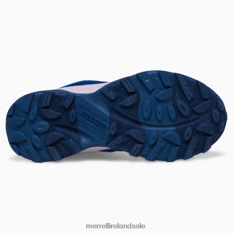 Moab Speed Mid Waterproof (MK166990) Merrell Kids BX26T1379 Blue/Berry/Turq Shoes